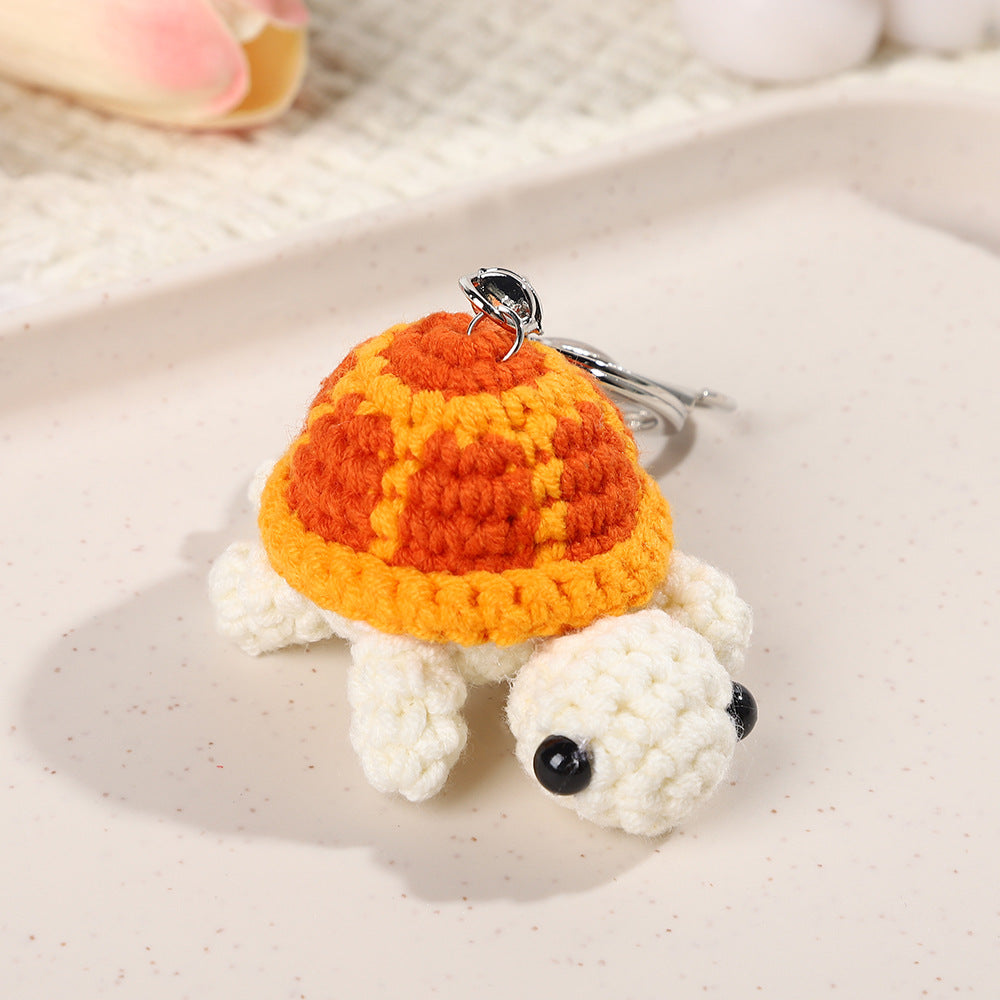 Cute Turtle Keychain Mini Turtle Wool Crocheted Doll Creative Little Doll Lovely